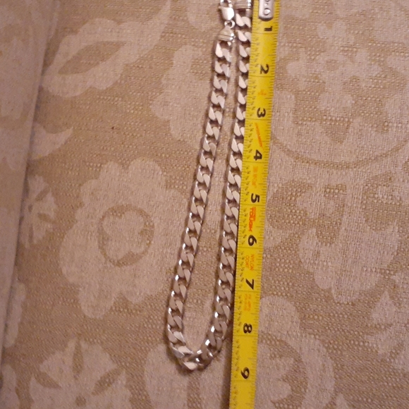 STERLING SILVER 925  CUBAN LINK CHAIN NECKLACE NWT - Picture 9 of 9